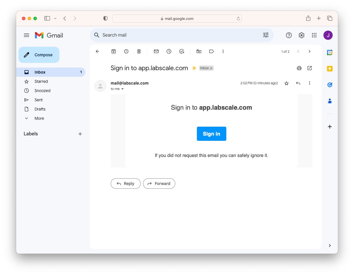 Sign In Email
